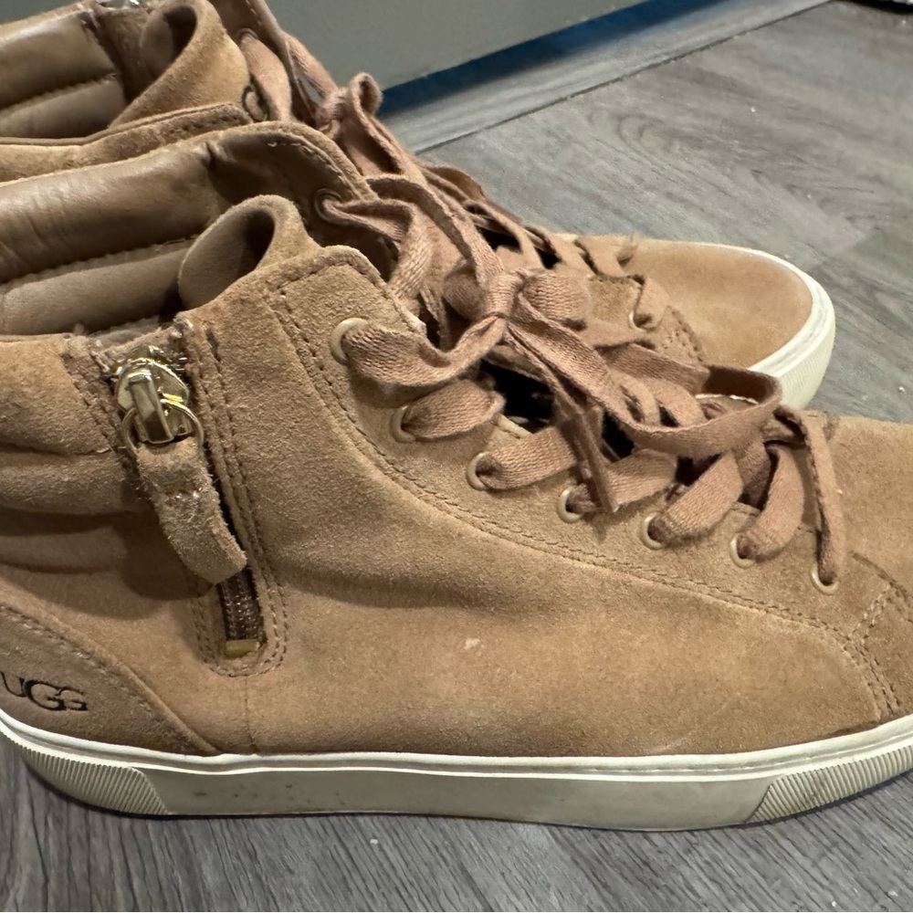 UGG Brown Suede High-Top Sneakers